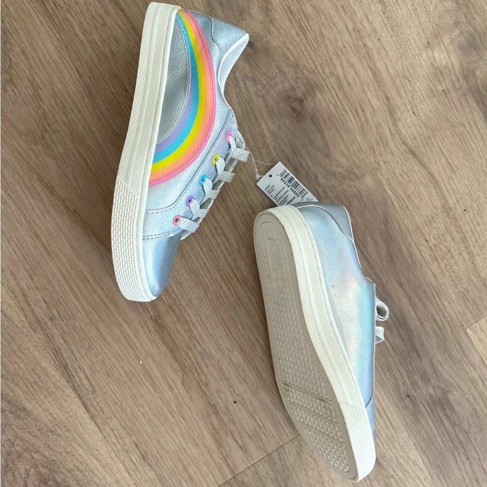 - Child’s Place Rainbow shoes silver size 5